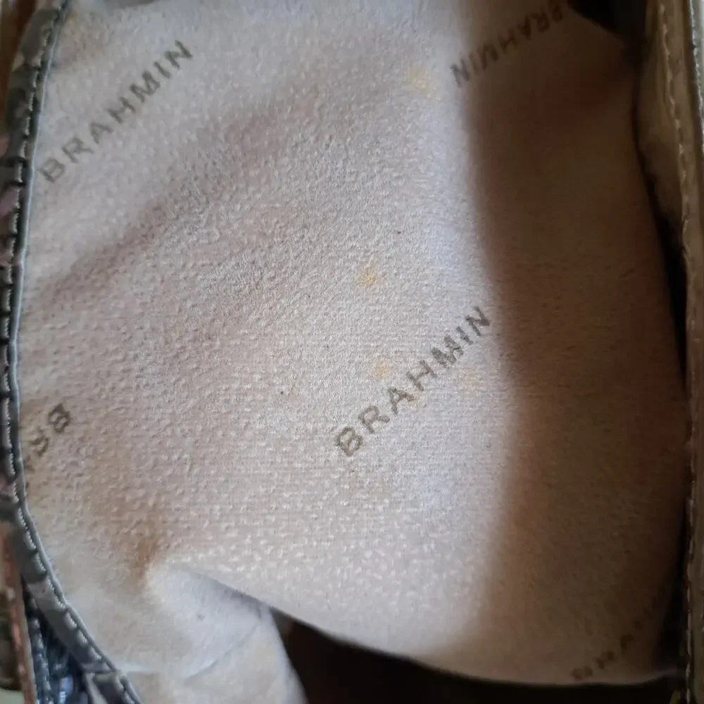 Brahmin Ashlee Tote Bag Diamondback Ombre Snake Crocodile Embossed Leather